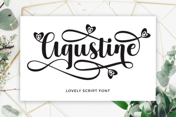 Agustine Script: A Bold Font for Brand Confidence