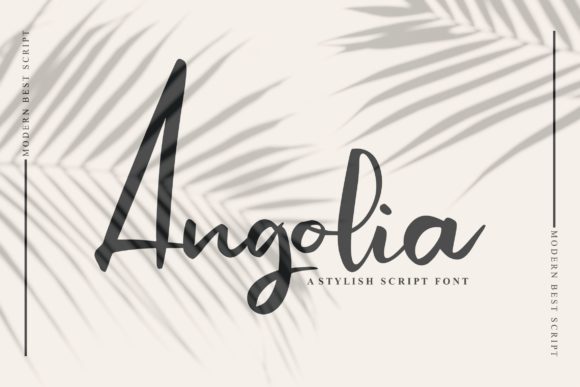 Angolia Script: A Premium Font for Campaigns