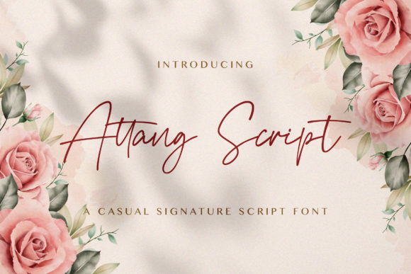 Attang Script: A Refined Typeface for Editorial Design