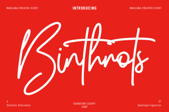 Binthrots Script: The Elegant Typeface for Marketers
