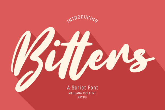 Bitters Script: A Refined Typeface for Makers