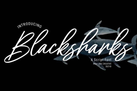 Blacksharks Script: A Playful Typeface for Campaigns