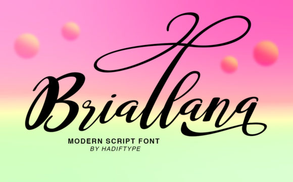 Briallana Script: The Elegant Typeface for Marketers