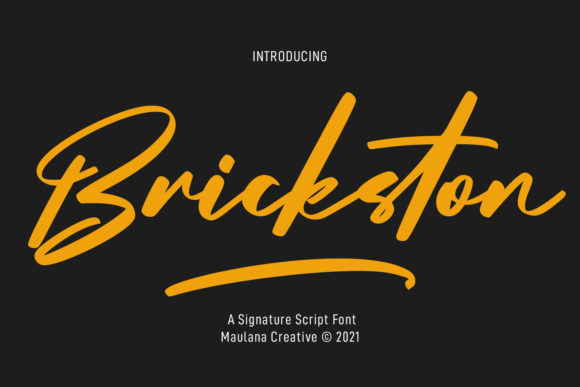 Brickston Script: A Premium Font for Campaigns