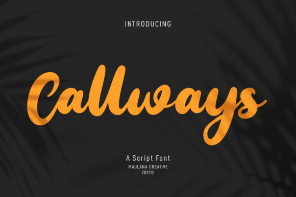 Callways Script: A Bold Handwritten Font for Makers