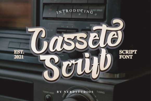 Cassete Script: A Bold Handwritten Font for Makers