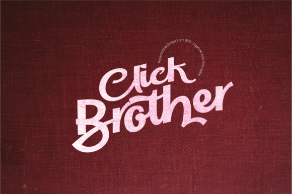 Click Brother Script: A Bold Handwritten Font for Branding