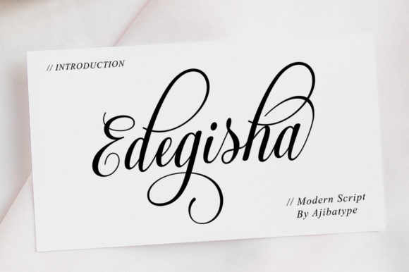 Edegisha Script: A Premium Font for Campaigns