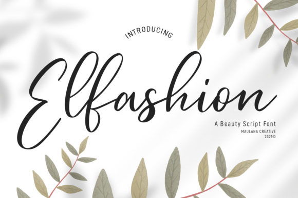 Elfashion Beauty Script: A Delicate Typeface for Elegant Brands