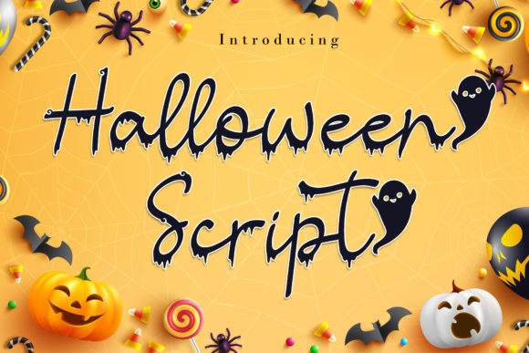 Halloween Script: A Spooky Handwritten Font for Makers