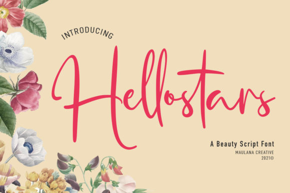 Hellostars Script: A Playful Typeface for Your Brand