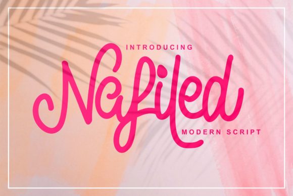 Nafiled Script: The Elegant Typeface for Campaigns