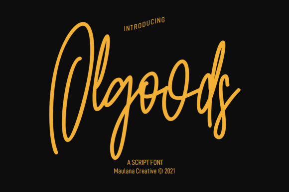 Olgoods Script: The Perfect Font for Campaigns