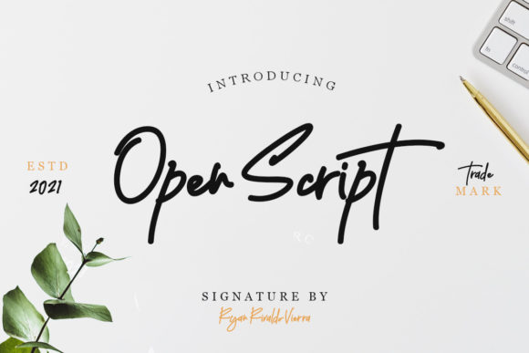 Open Script: A Playful Typeface for Editorial Design