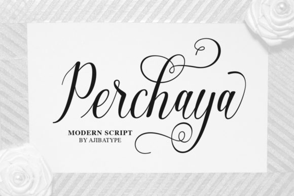 Perchaya Script: A Handwritten Font for Web Design