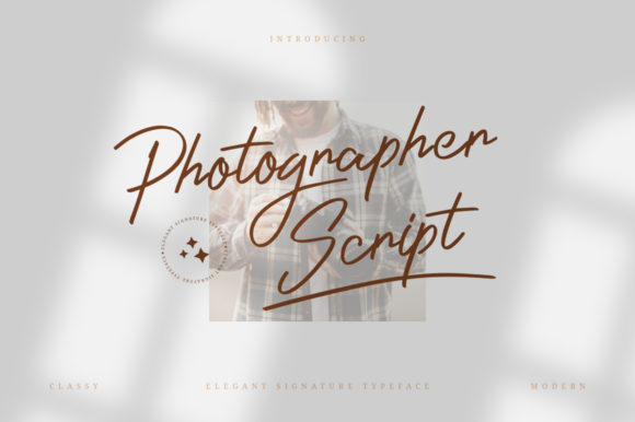 Photographer Script: A Premium Handwritten Font for Editorial Design