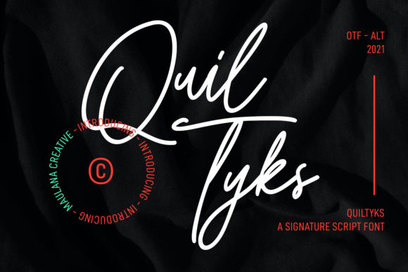 Quiltyks Script: The Elegant Typeface for Modern Marketing