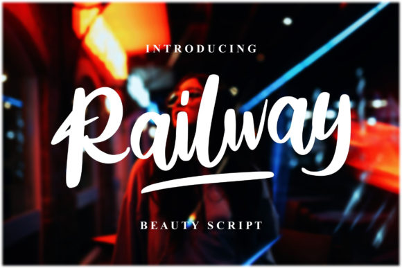 Railway Script: A Timeless Handwritten Font for Crafters
