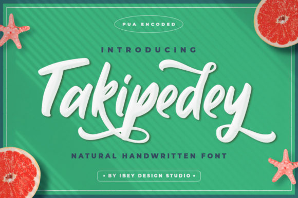 Takipedey Script: A Romantic Typeface for Editorial Design
