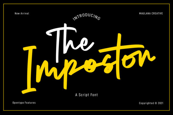The Impostor Script: A Handwritten Font for Campaigns