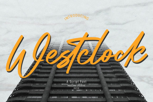 Westclock Script: A Chic Font for Crafters