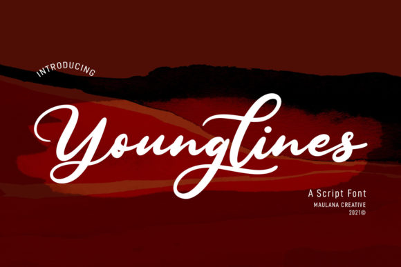 Younglines Script: A Refined Typeface for Crafters